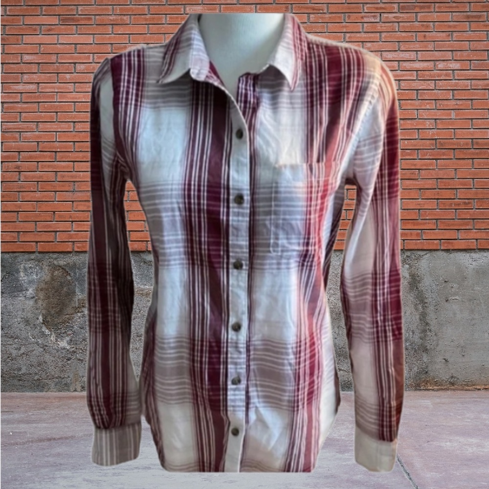 So Favorite Shirt, Long Sleeve, Plaid, Girls Size M, Like New